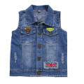 Wholesale Spring Kids Girl Denim Vest jean vest for children girls black denim vests